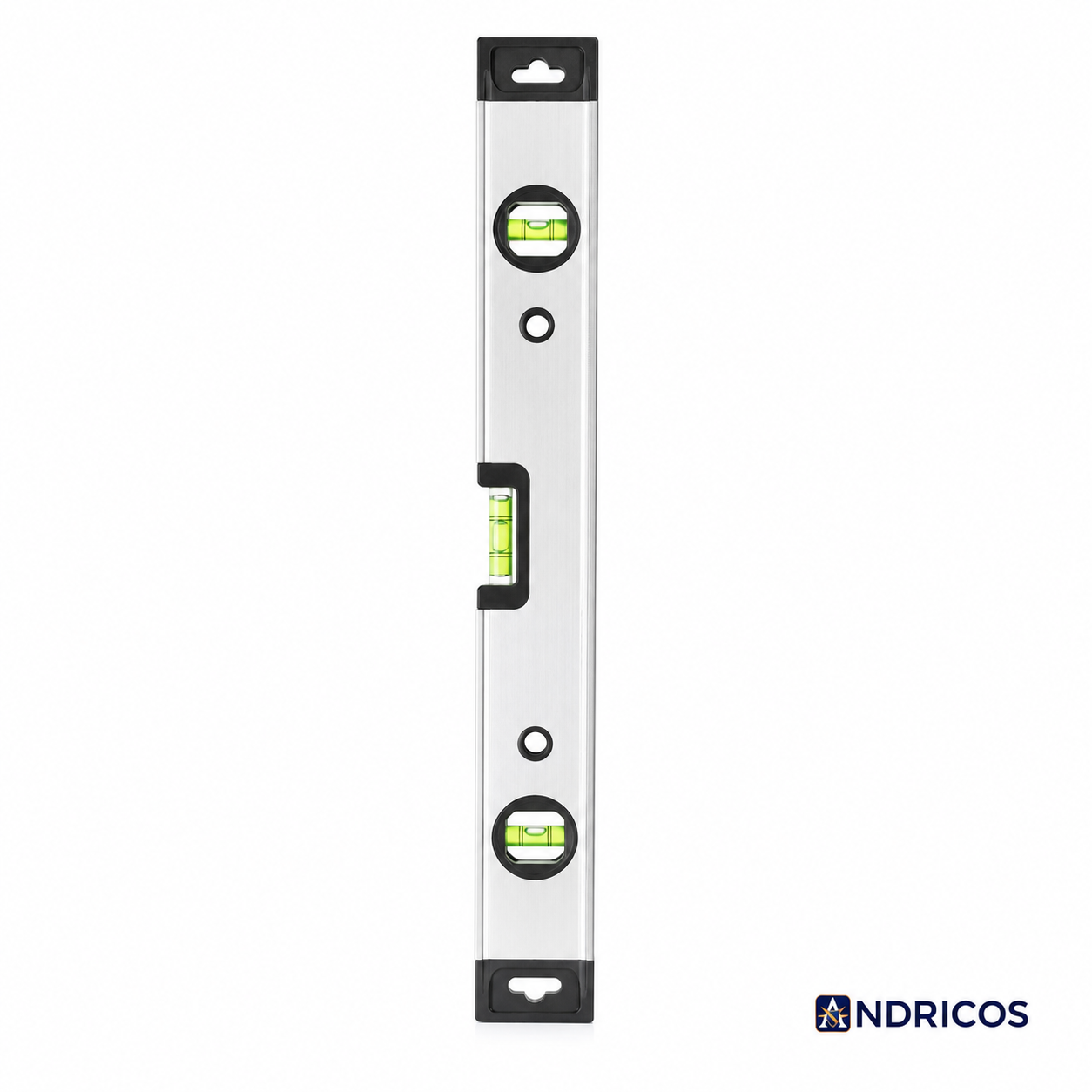 ANDRICOS Magnetic Torpedo Level — Deli Aluminium Spirit Level with 3 Vials, Magnetic Base & Compact Field Measuring Design