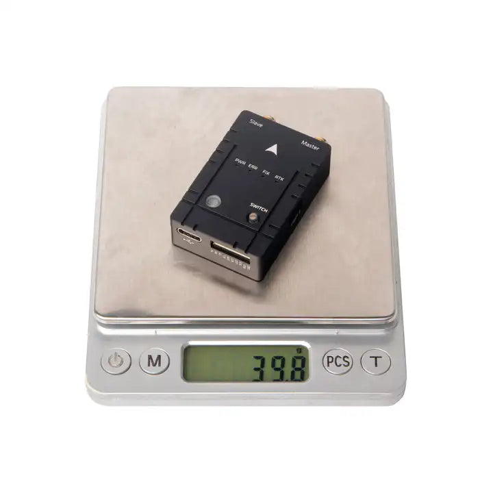ANDRICOS Dual-Antenna RTK GNSS Module — Holybro H-RTK Unicore UM982 with Moving Baseline Yaw, Helical Antennas, USB-C, JST-GH Cables & Autopilot Integration