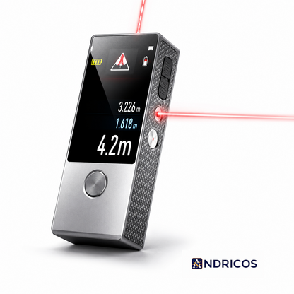 ANDRICOS Bluetooth Laser Distance Meter — MiLESEEY D9 100M Rechargeable Laser Measure with Visual Alignment, CAD Workflow Support & Digital Measuring