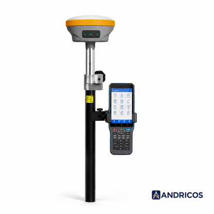 ANDRICOS D8Pro RTK GNSS Receiver — Base Station Surveying System with Multi-Constellation GPS, GLONASS, Galileo, BDS, QZSS, SBAS, IP68 Housing, 4G, WiFi & Bluetooth