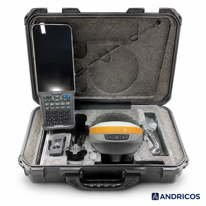 ANDRICOS D8Pro RTK GNSS Receiver — Base Station Surveying System with Multi-Constellation GPS, GLONASS, Galileo, BDS, QZSS, SBAS, IP68 Housing, 4G, WiFi & Bluetooth