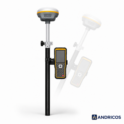 ANDRICOS Sino T10 PLUS RTK GNSS Receiver — 1590-Channel IMU Land Survey System with Base & Rover Support, IP67 Housing, 4G, WiFi, Bluetooth & High-Precision Mapping Workflow