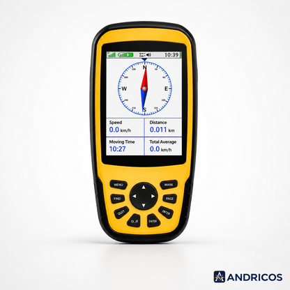 ANDRICOS H60 RTK GNSS Receiver — 1408-Channel Survey & Agricultural Mapping Terminal with 4G CORS, WiFi, Bluetooth, 3.2in Screen, 5000mAh Battery & Centimetre-Level Accuracy