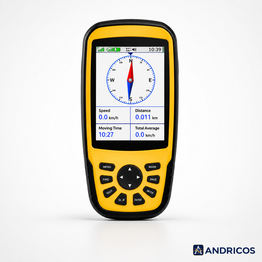 ANDRICOS H60 RTK GNSS Receiver — 1408-Channel Survey & Agricultural Mapping Terminal with 4G CORS, WiFi, Bluetooth, 3.2in Screen, 5000mAh Battery & Centimetre-Level Accuracy