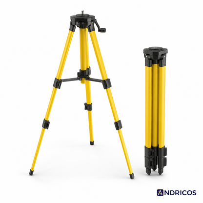 ANDRICOS Laser Level Tripod — HILDA 1.2M/1.5M Adjustable Ferroalloy Stand with 5/8 Inch Mount for Laser Levels, Cameras & Field Setup