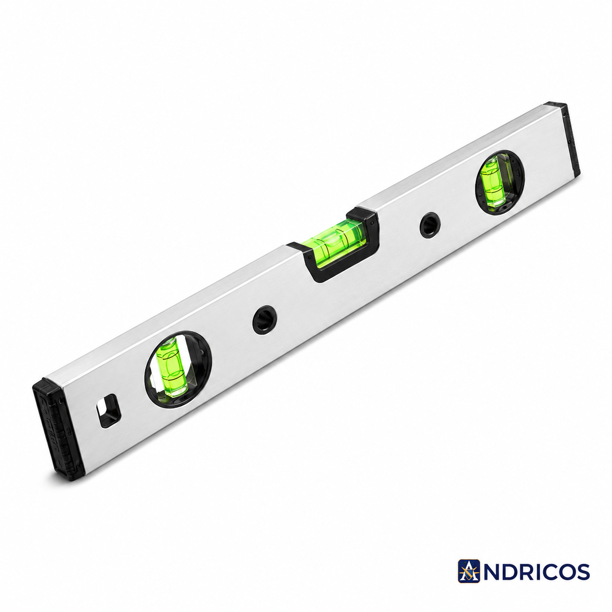 ANDRICOS Magnetic Torpedo Level — Deli Aluminium Spirit Level with 3 Vials, Magnetic Base & Compact Field Measuring Design