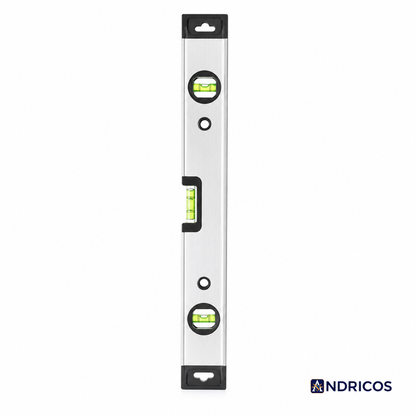 ANDRICOS Magnetic Torpedo Level — Deli Aluminium Spirit Level with 3 Vials, Magnetic Base & Compact Field Measuring Design