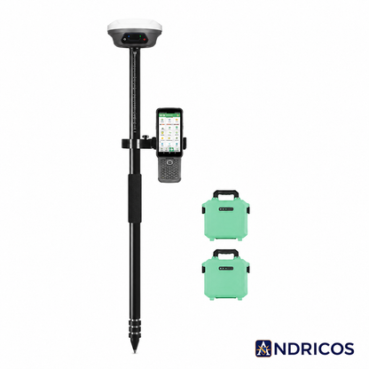 ANDRICOS RTK GNSS Field Receiver — SingularXYZ E1 Lite Portable GNSS Base & Rover with 1408 Channels, 8GB Storage, 6700mAh Battery & Centimetre-Level Survey Positioning