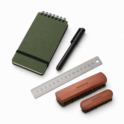 ANDRICOS Student Field Recording Bundle — Notebook, Ruler, Magnifier, Marker Pen, Sample Bags & Soft Cleaning Brush for Archaeology and Fieldwork