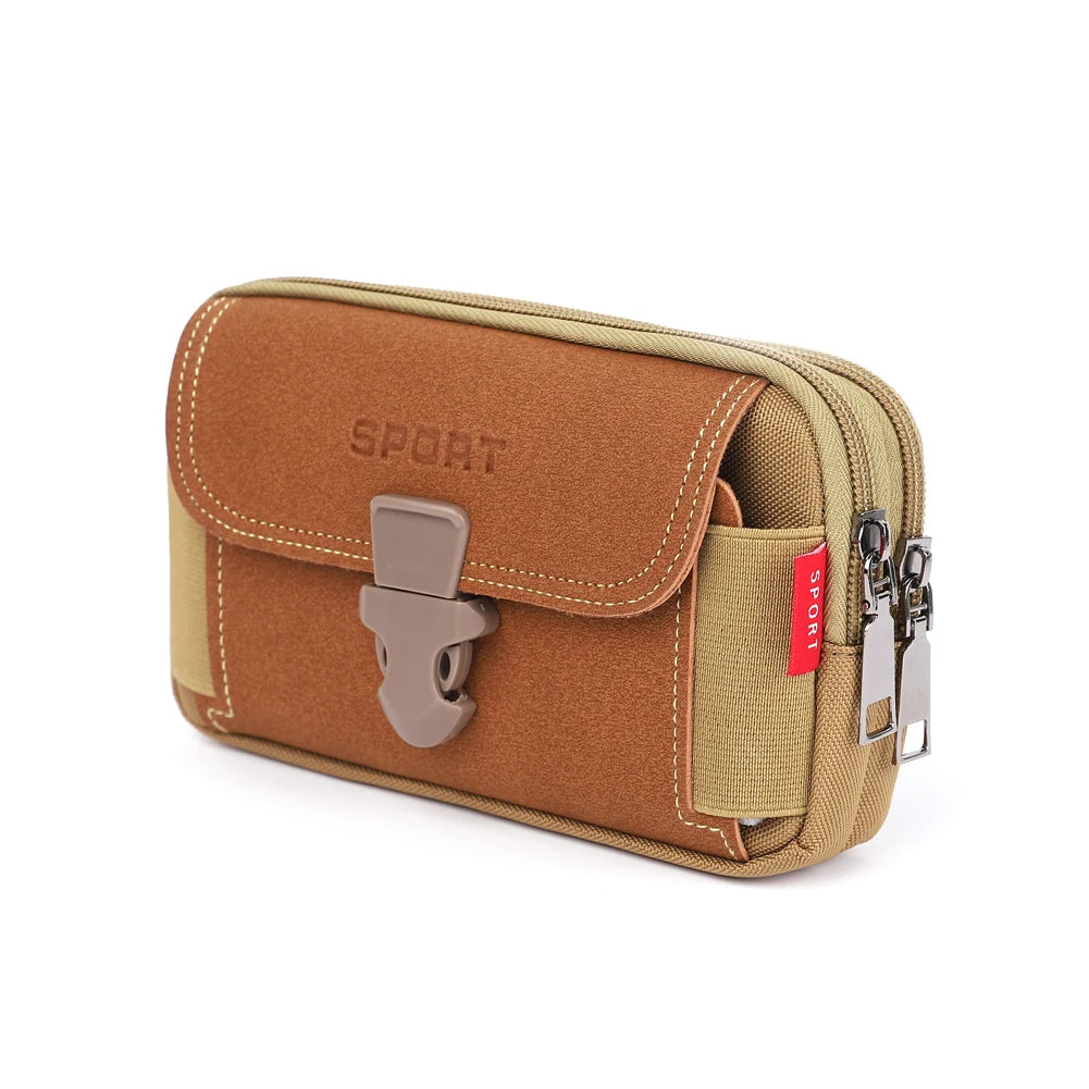 ANDRICOS Compact MOLLE Field Pouch — APWIKOGER Nylon EDC Belt Bag for Phone, Coins, Tools, Cables & Outdoor Carry