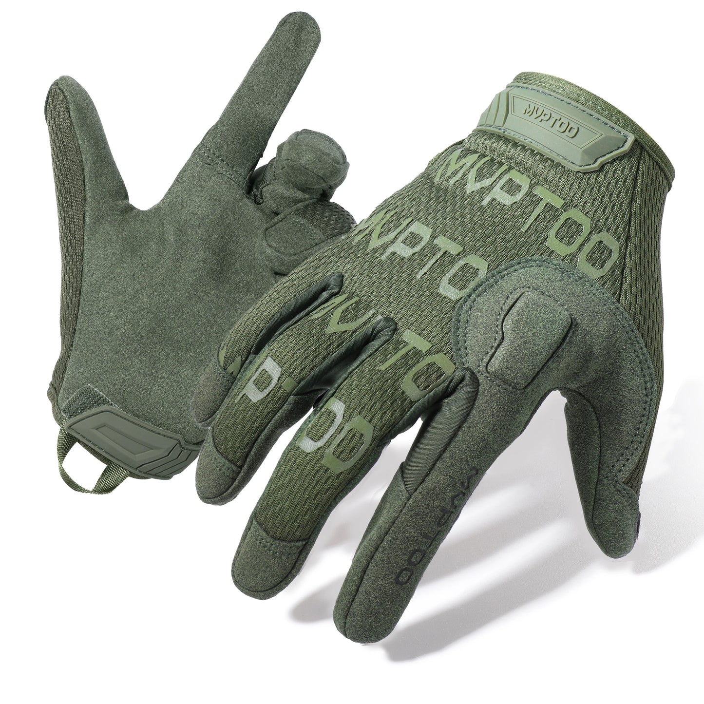 ANDRICOS Outdoor Field Gloves — Lightweight Full-Finger Utility Gloves with Touchscreen Support, Non-Slip Grip, Adjustable Wrist & Breathable Fit