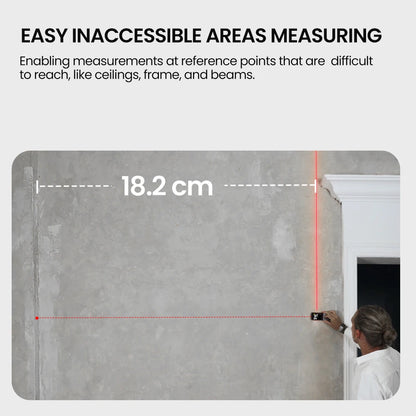 ANDRICOS Bluetooth Laser Distance Meter — MiLESEEY D9 100M Rechargeable Laser Measure with Visual Alignment, CAD Workflow Support & Digital Measuring
