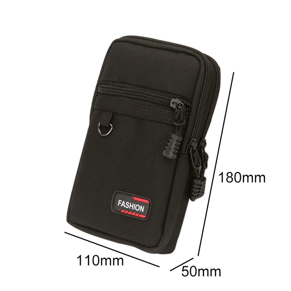 ANDRICOS Compact MOLLE Field Pouch — APWIKOGER Nylon EDC Belt Bag for Phone, Coins, Tools, Cables & Outdoor Carry