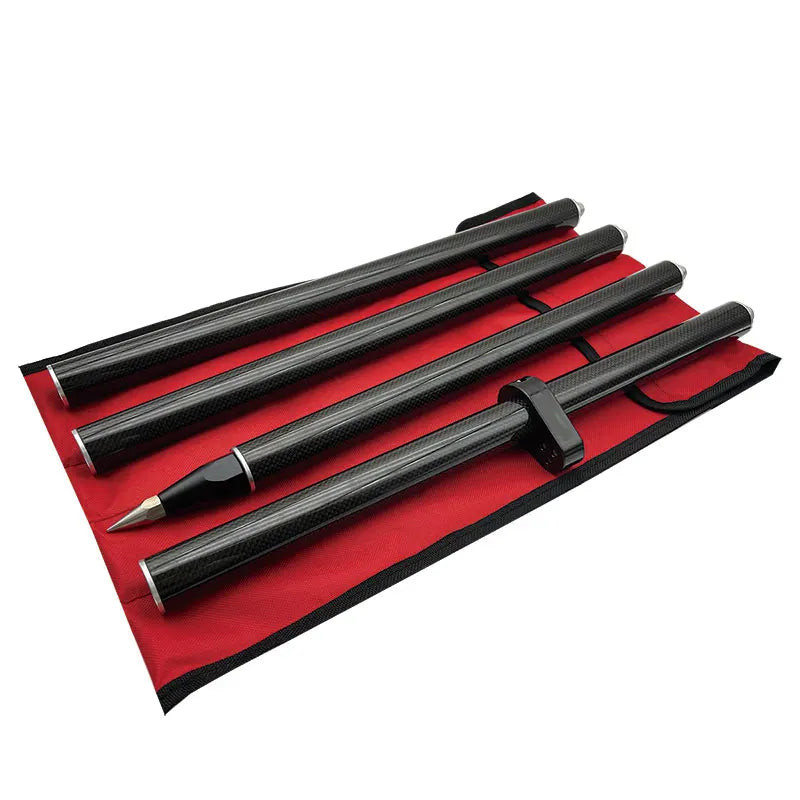 ANDRICOS 2M Carbon Fibre RTK Survey Pole — 4-Section GNSS/GPS Surveying Rod with 5/8×11 Thread, 32mm Diameter & Lightweight Field Design