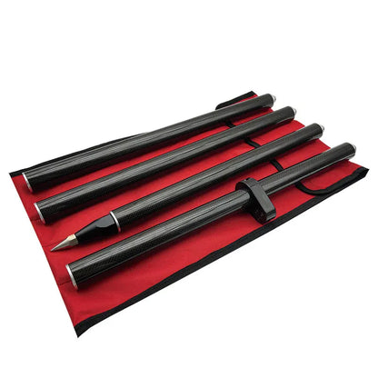ANDRICOS 2M Carbon Fibre RTK Survey Pole — 4-Section GNSS/GPS Surveying Rod with 5/8×11 Thread, 32mm Diameter & Lightweight Field Design