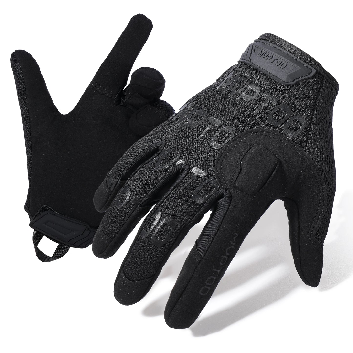 ANDRICOS Outdoor Field Gloves — Lightweight Full-Finger Utility Gloves with Touchscreen Support, Non-Slip Grip, Adjustable Wrist & Breathable Fit