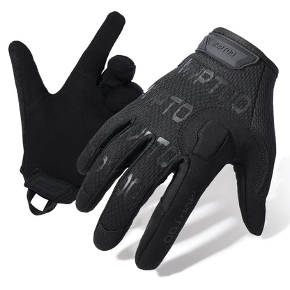 ANDRICOS Outdoor Field Gloves — Lightweight Full-Finger Utility Gloves with Touchscreen Support, Non-Slip Grip, Adjustable Wrist & Breathable Fit