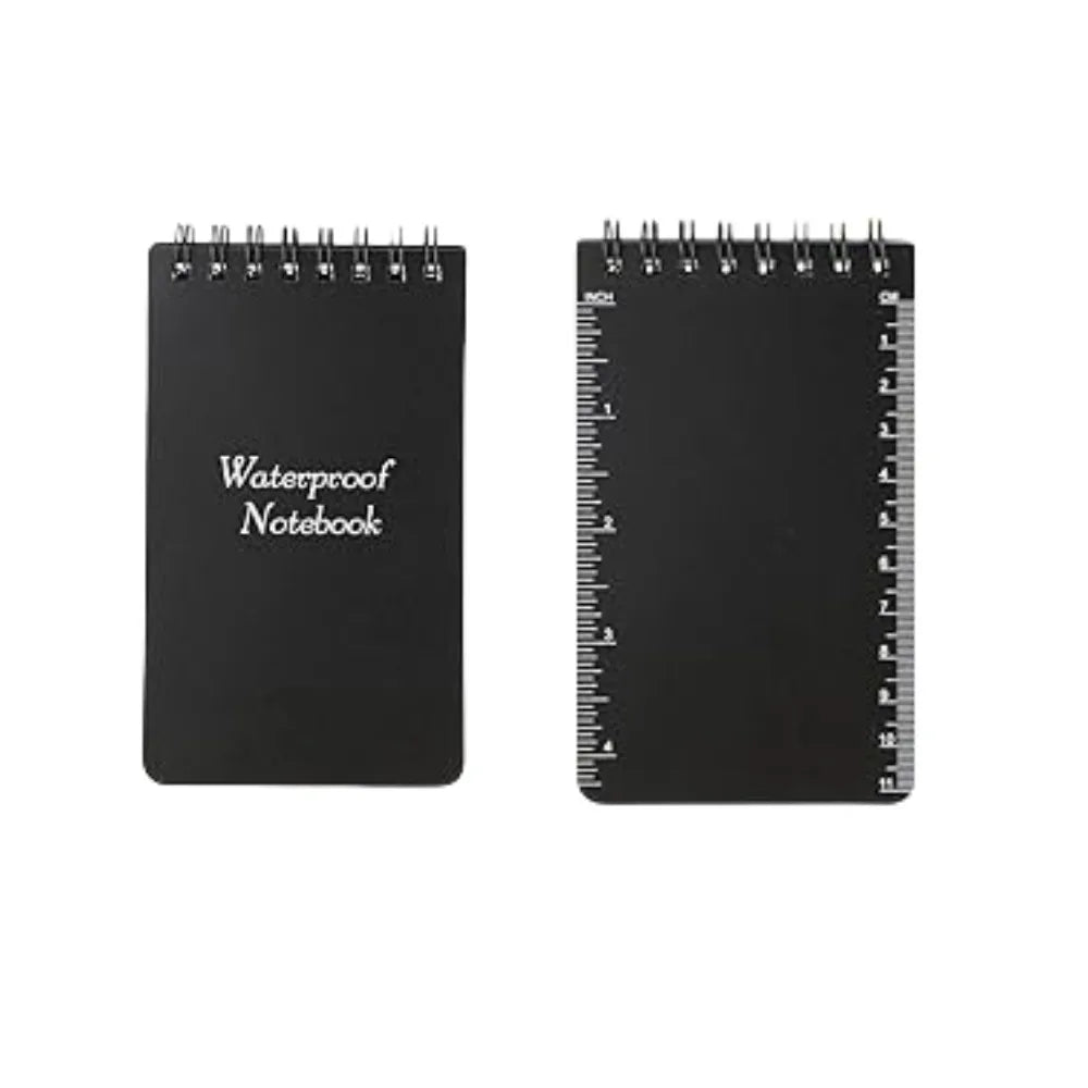 ANDRICOS Waterproof Pocket Field Notebook — 3x5 Inch Spiral Outdoor Notepad with Lined Pages, Stone Paper Sheets & Compact Site Recording Design