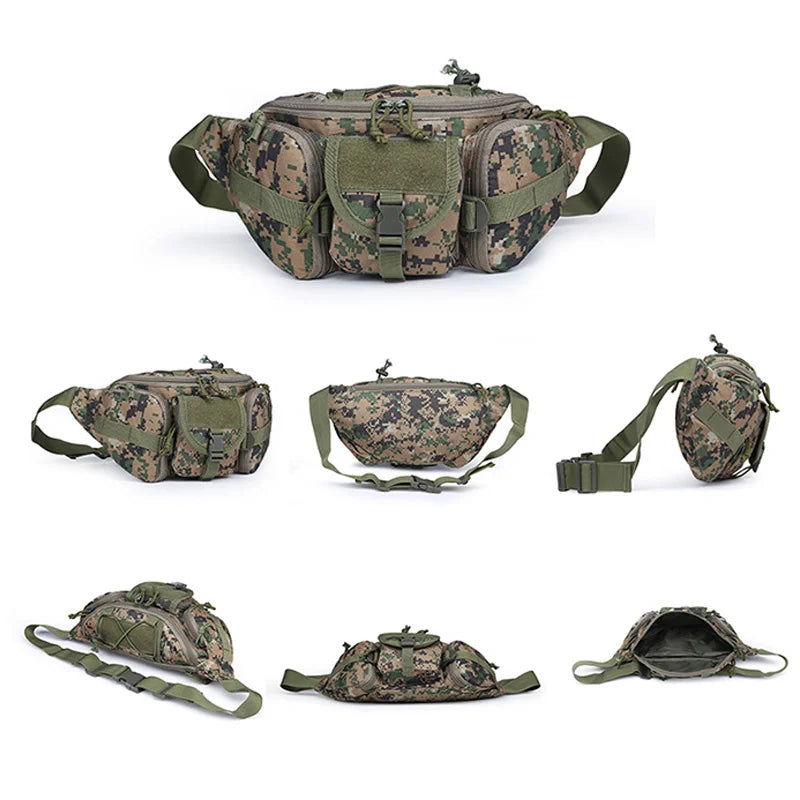 ANDRICOS Compact Field Waist Pack — Nylon MOLLE Utility Belt Pouch for Phone, Tools, Cables, Travel, Hiking & Outdoor Carry