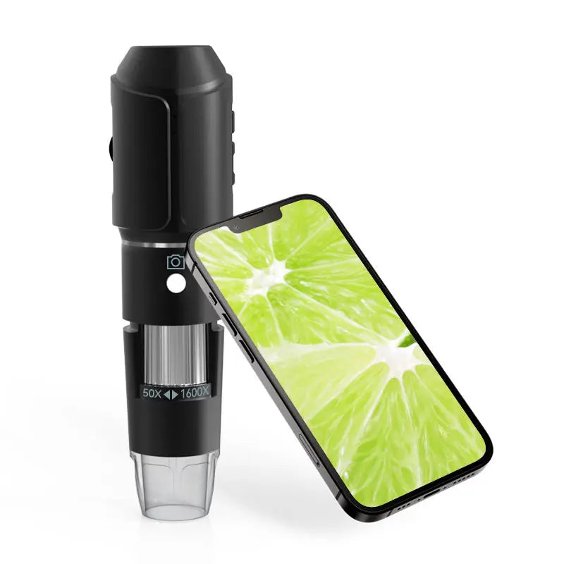 ANDRICOS Wireless Inspection Microscope — Dodosee XW1 50X-1600X WiFi Digital Microscope with 2MP Lens, 8 Adjustable LEDs, Type-C Charging & Phone/Tablet Support