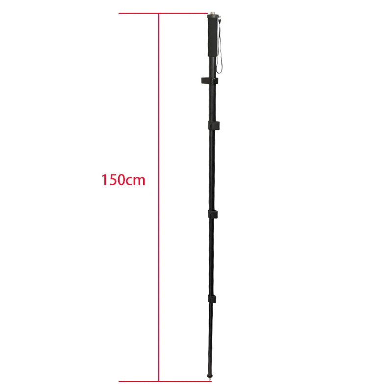 ANDRICOS Telescopic RTK Survey Pole — 47–150cm Lightweight Aluminium Alloy GNSS/GPS Centering Rod for Field Positioning & Survey Accessories