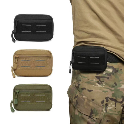 ANDRICOS Compact Field Utility Pouch — MOLLE Admin Bag with Nylon Build, Internal Organiser, Reflective Detail & Field Carry System