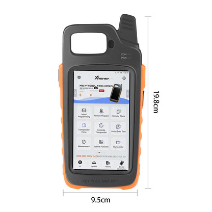 ANDRICOS Professional Vehicle Key & Diagnostic Tool — Xhorse VVDI Key Tool Max Pro with OBD Cable, TPMS Support, Remote Testing, Voltage Detection & Locksmith Workflow Functions