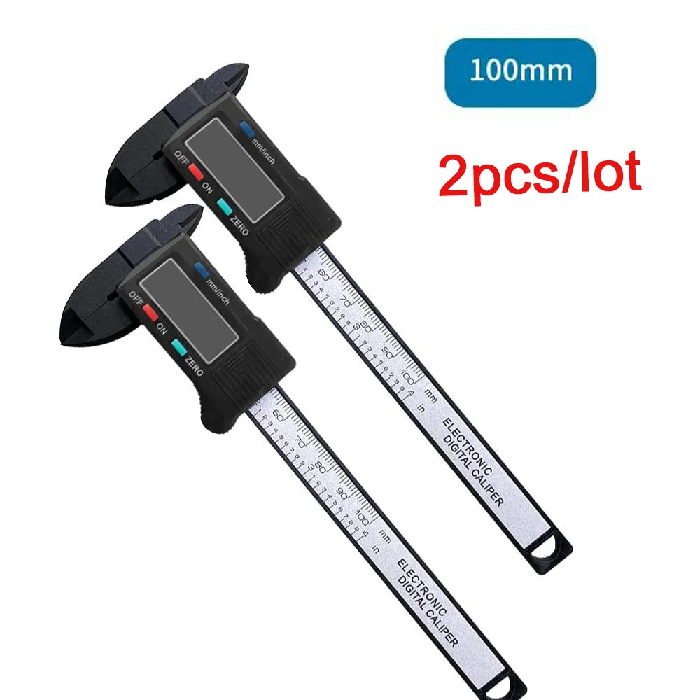 ANDRICOS Digital Measuring Caliper — 100mm/150mm Electronic Plastic Vernier Gauge with LCD Display, Zero Setting & Internal/External Measurement