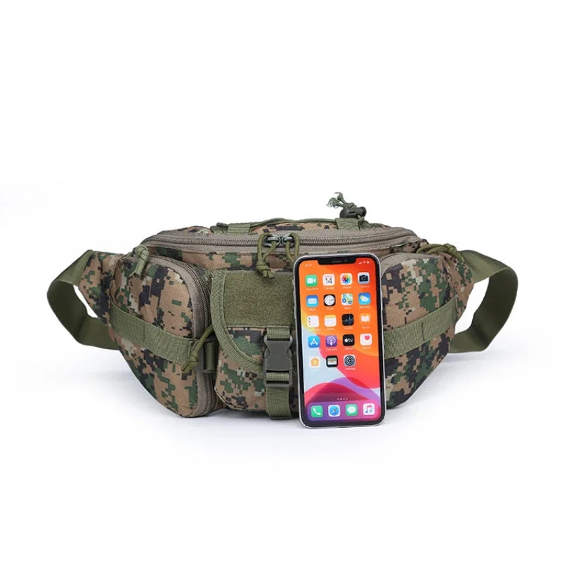 ANDRICOS Compact Field Waist Pack — Nylon MOLLE Utility Belt Pouch for Phone, Tools, Cables, Travel, Hiking & Outdoor Carry