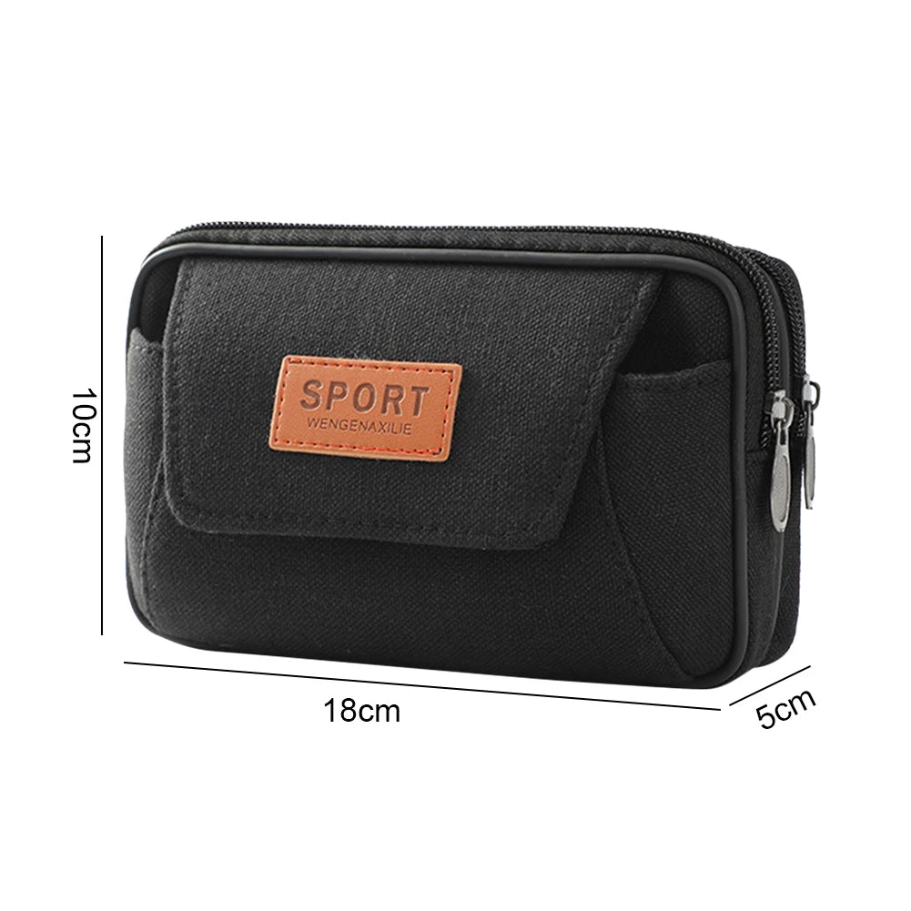 ANDRICOS Compact MOLLE Field Pouch — APWIKOGER Nylon EDC Belt Bag for Phone, Coins, Tools, Cables & Outdoor Carry