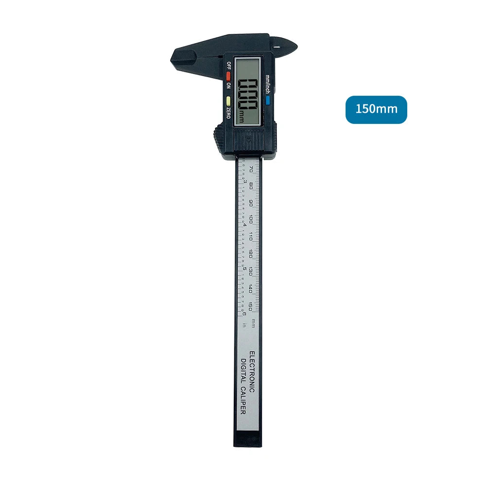 ANDRICOS Digital Measuring Caliper — 100mm/150mm Electronic Plastic Vernier Gauge with LCD Display, Zero Setting & Internal/External Measurement