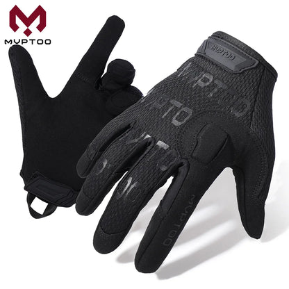 ANDRICOS Outdoor Field Gloves — Lightweight Full-Finger Utility Gloves with Touchscreen Support, Non-Slip Grip, Adjustable Wrist & Breathable Fit