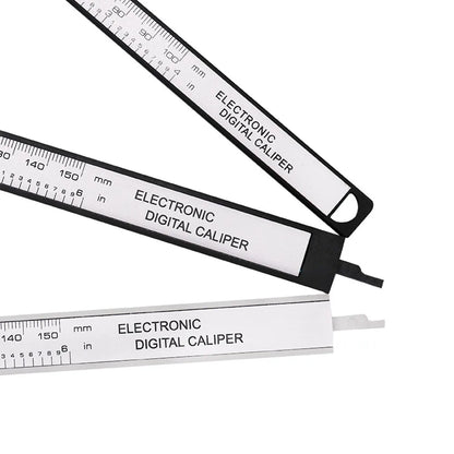 ANDRICOS Digital Measuring Caliper — 100mm/150mm Electronic Plastic Vernier Gauge with LCD Display, Zero Setting & Internal/External Measurement