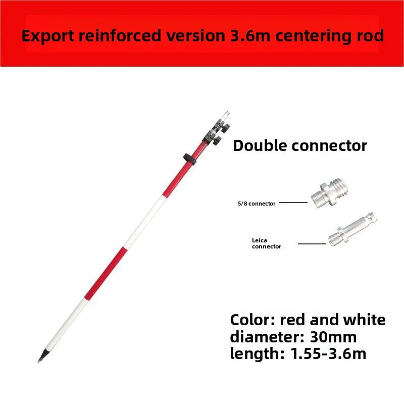 ANDRICOS Survey Pole Support Holder — Aluminium Two-Leg / Three-Leg Support for RTK, GPS, Prism Rods & Field Measuring Poles