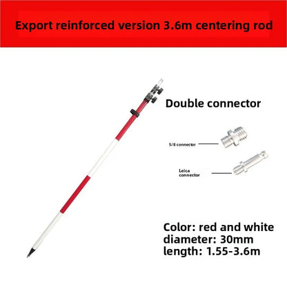 ANDRICOS Survey Pole Support Holder — Aluminium Two-Leg / Three-Leg Support for RTK, GPS, Prism Rods & Field Measuring Poles