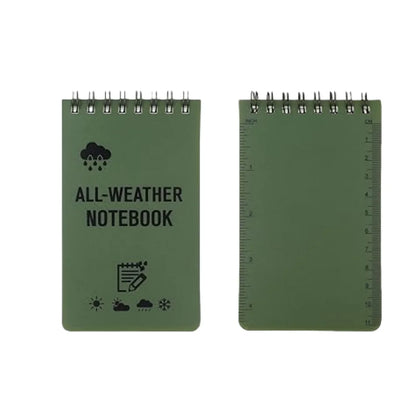 ANDRICOS Waterproof Pocket Field Notebook — 3x5 Inch Spiral Outdoor Notepad with Lined Pages, Stone Paper Sheets & Compact Site Recording Design