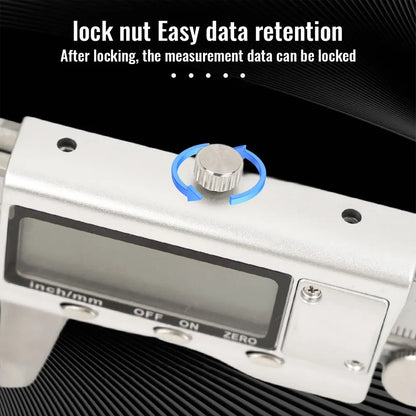 ANDRICOS Stainless Steel Digital Caliper — 150mm / 6 Inch Electronic Vernier Gauge with LCD Display, Depth Ruler & Internal/External Measurement