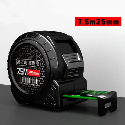 ANDRICOS Self-Locking Steel Tape Measure — 5M/7.5M/10M Metric Measuring Tape with Fluorescent Scale, ABS Shell, Metal Clip & Portable Field Design