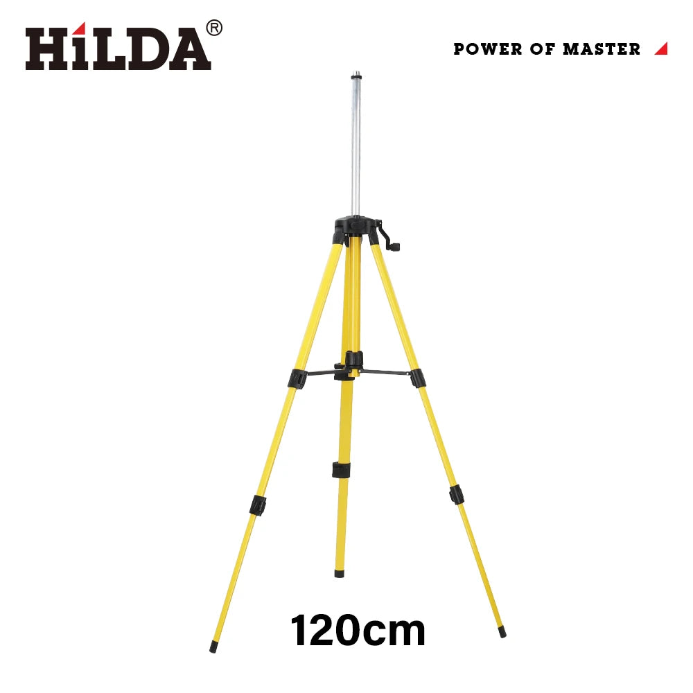 ANDRICOS Laser Level Tripod — HILDA 1.2M/1.5M Adjustable Ferroalloy Stand with 5/8 Inch Mount for Laser Levels, Cameras & Field Setup