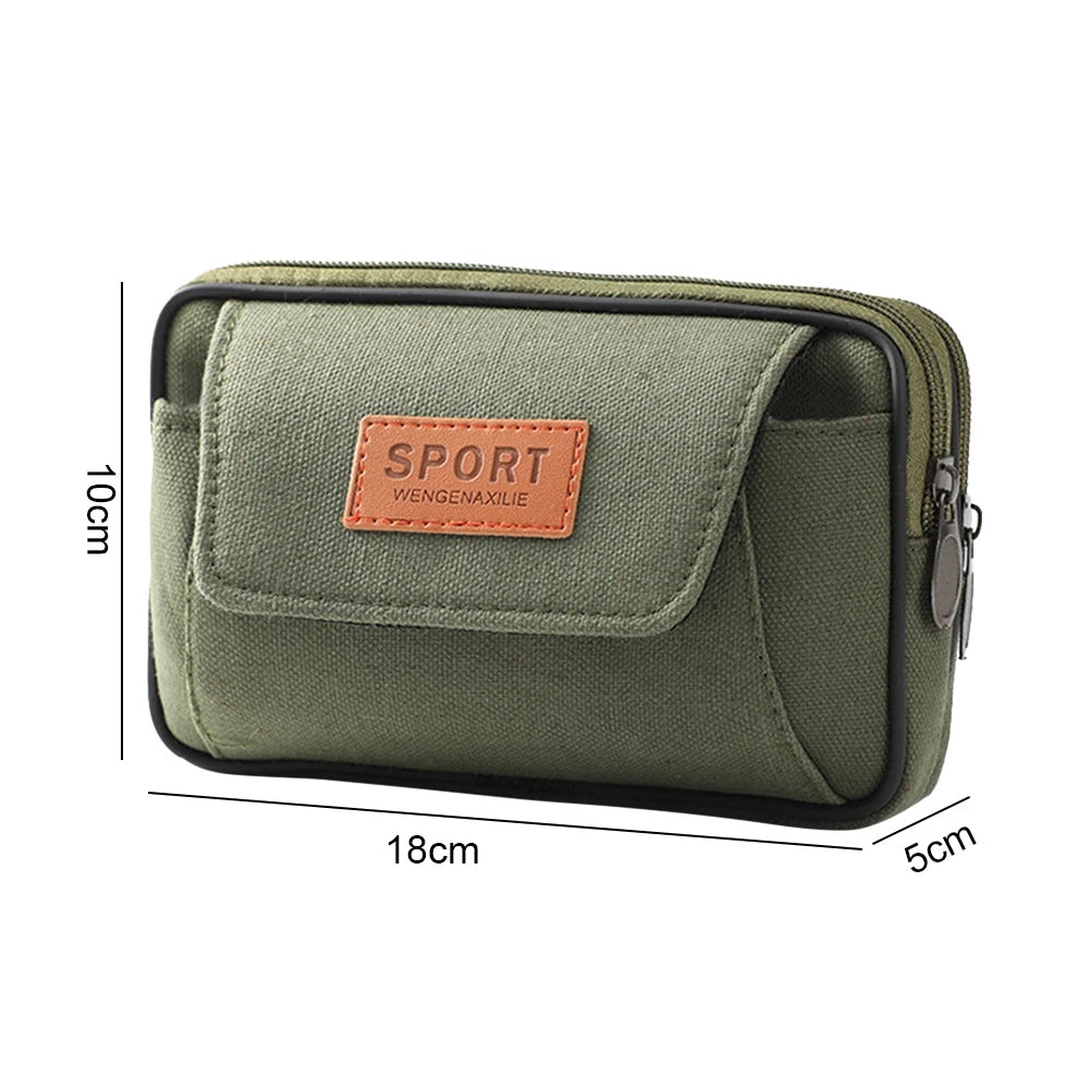 ANDRICOS Compact MOLLE Field Pouch — APWIKOGER Nylon EDC Belt Bag for Phone, Coins, Tools, Cables & Outdoor Carry