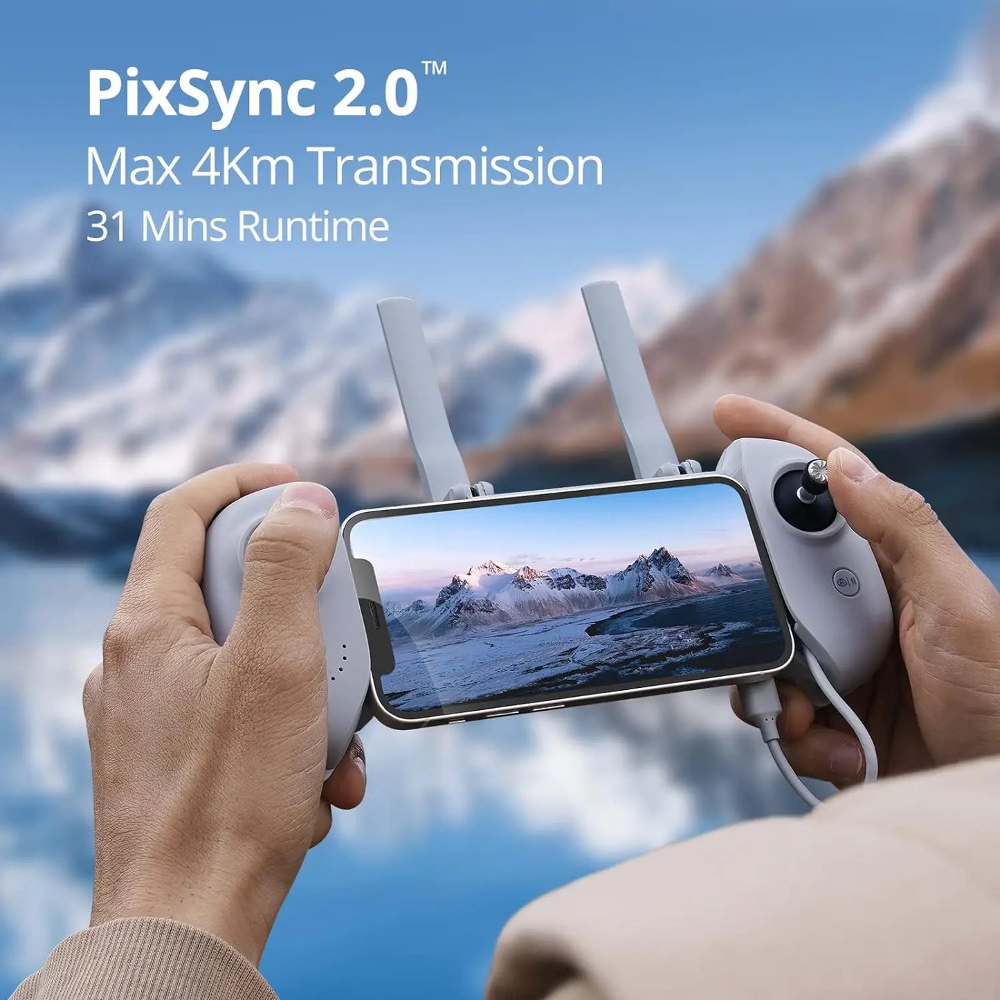 ANDRICOS Entry Field Imaging Drone — Potensic ATOM SE Under 249g GPS 4K Camera Drone with Auto Return, EIS Stabilisation, 4KM Transmission, Follow Me & Waypoint Flight