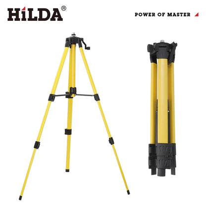 ANDRICOS Laser Level Tripod — HILDA 1.2M/1.5M Adjustable Ferroalloy Stand with 5/8 Inch Mount for Laser Levels, Cameras & Field Setup