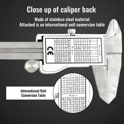 ANDRICOS Stainless Steel Digital Caliper — 150mm / 6 Inch Electronic Vernier Gauge with LCD Display, Depth Ruler & Internal/External Measurement