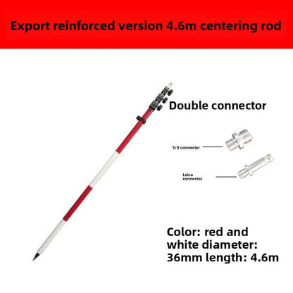 ANDRICOS Survey Pole Support Holder — Aluminium Two-Leg / Three-Leg Support for RTK, GPS, Prism Rods & Field Measuring Poles