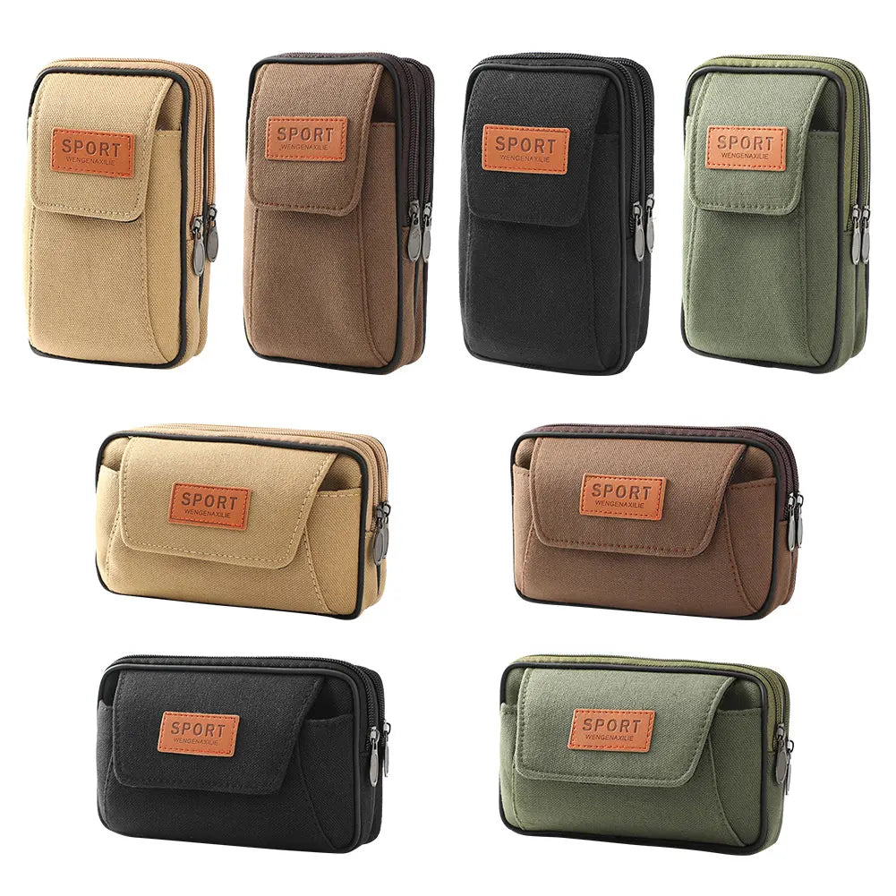 ANDRICOS Compact MOLLE Field Pouch — APWIKOGER Nylon EDC Belt Bag for Phone, Coins, Tools, Cables & Outdoor Carry