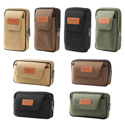 ANDRICOS Compact MOLLE Field Pouch — APWIKOGER Nylon EDC Belt Bag for Phone, Coins, Tools, Cables & Outdoor Carry