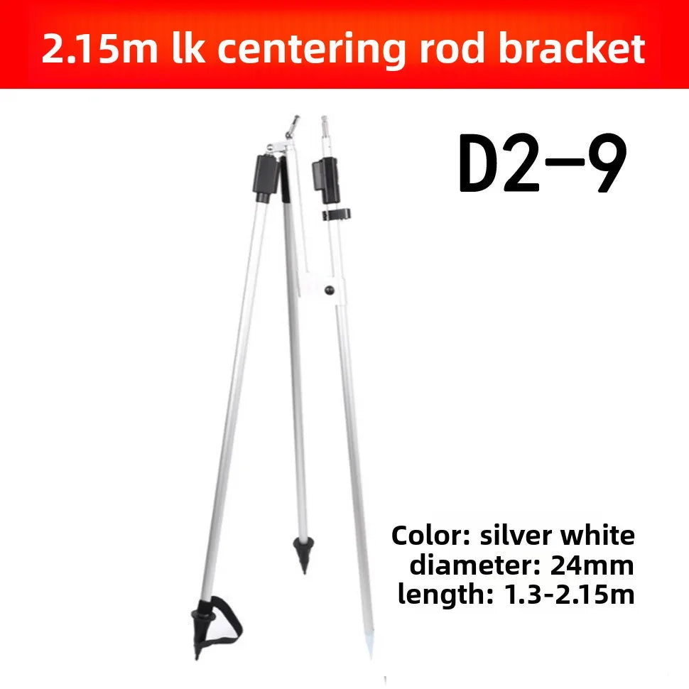 ANDRICOS Survey Pole Support Holder — Aluminium Two-Leg / Three-Leg Support for RTK, GPS, Prism Rods & Field Measuring Poles