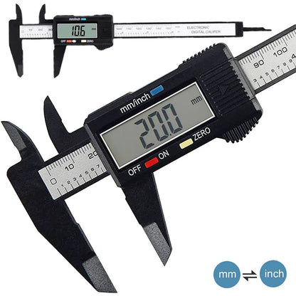ANDRICOS Digital Measuring Caliper — 100mm/150mm Electronic Plastic Vernier Gauge with LCD Display, Zero Setting & Internal/External Measurement