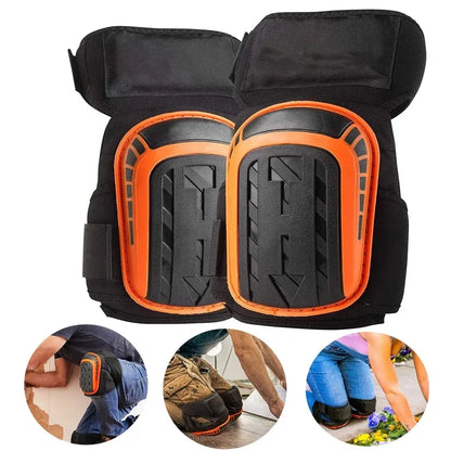 ANDRICOS Heavy-Duty Gel Knee Pads — EVA Foam Kneeling Support with Hard Shell, Adjustable Straps & Comfort Cushion for Fieldwork, Gardening & Site Tasks