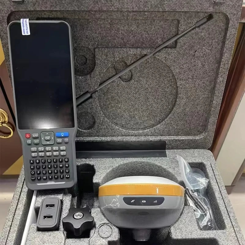 ANDRICOS D8Pro RTK GNSS Receiver — Base Station Surveying System with Multi-Constellation GPS, GLONASS, Galileo, BDS, QZSS, SBAS, IP68 Housing, 4G, WiFi & Bluetooth